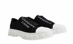 Damen Viron 1968 Black Canvas Toe-Cap Low