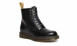 Damen Dr. Martens 1460 Boot Black Norfolk Flat & Black Borg Fleece