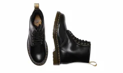 Damen Dr. Martens 1460 Boot Black Norfolk Flat & Black Borg Fleece