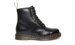 Damen Dr. Martens 1460 Boot Black Norfolk Flat & Black Borg Fleece