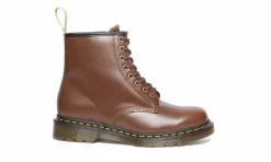 Damen Dr. Martens 1460 Boot Brown Norfolk Flat & Brown Borg Fleece