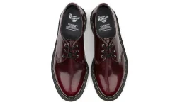 Herren Dr. Martens 1461 3-Eye Shoe Cherry Red Oxford Rub Off
