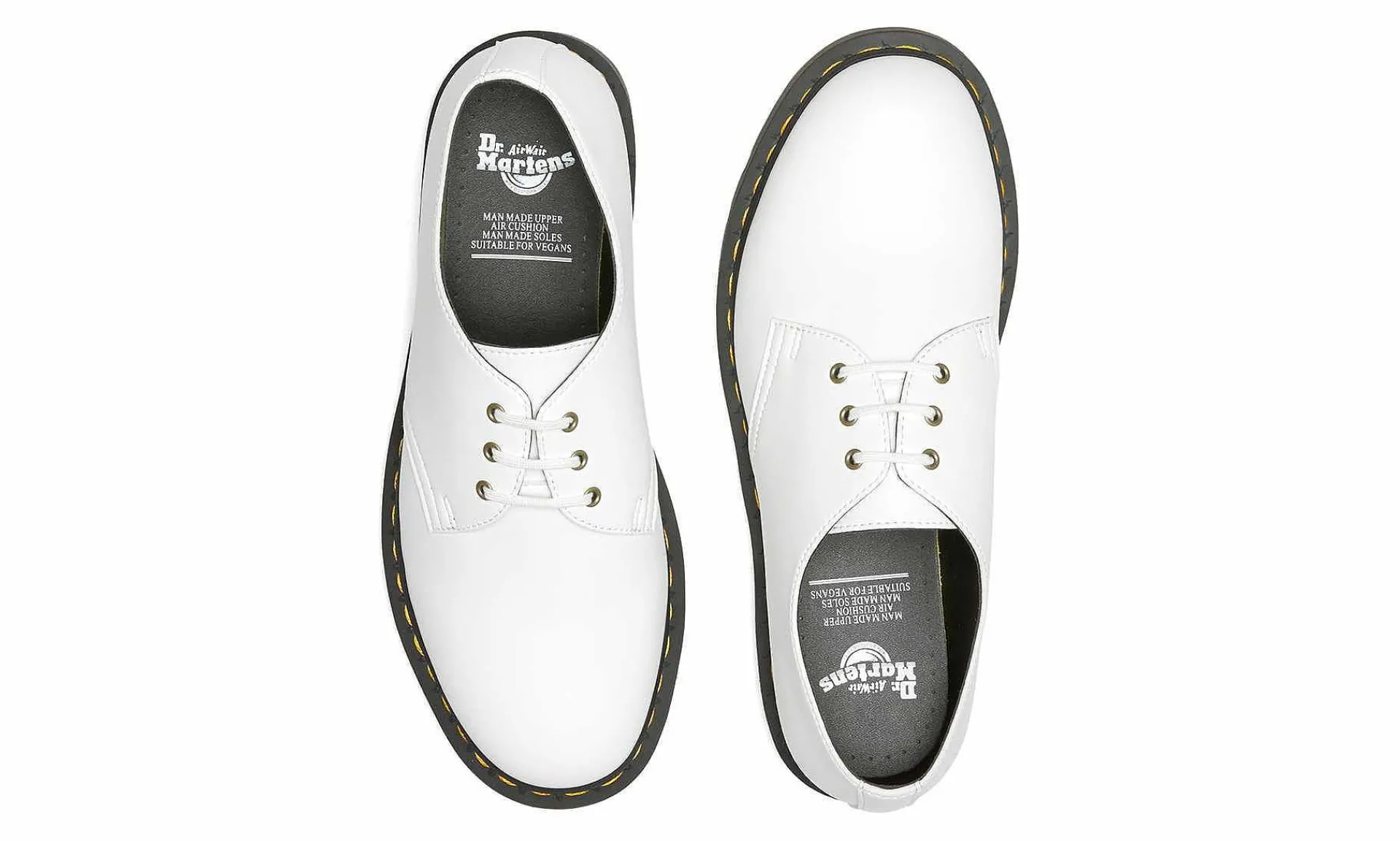 Damen Dr. Martens 1461 3-Eye Shoe Optical White Kemble