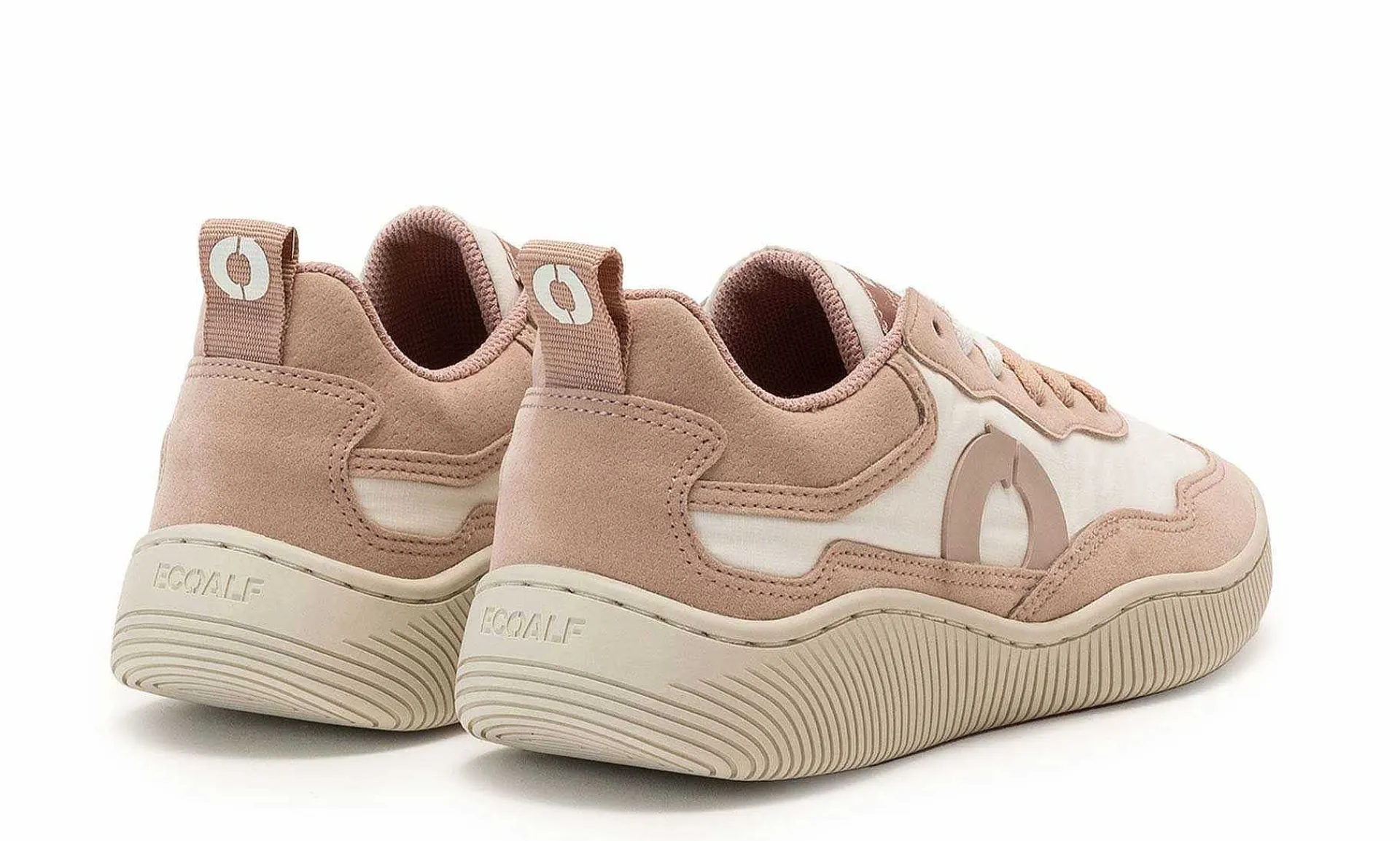 Damen Ecoalf Alcudianyalf Sneakers Woman Off White/Pink
