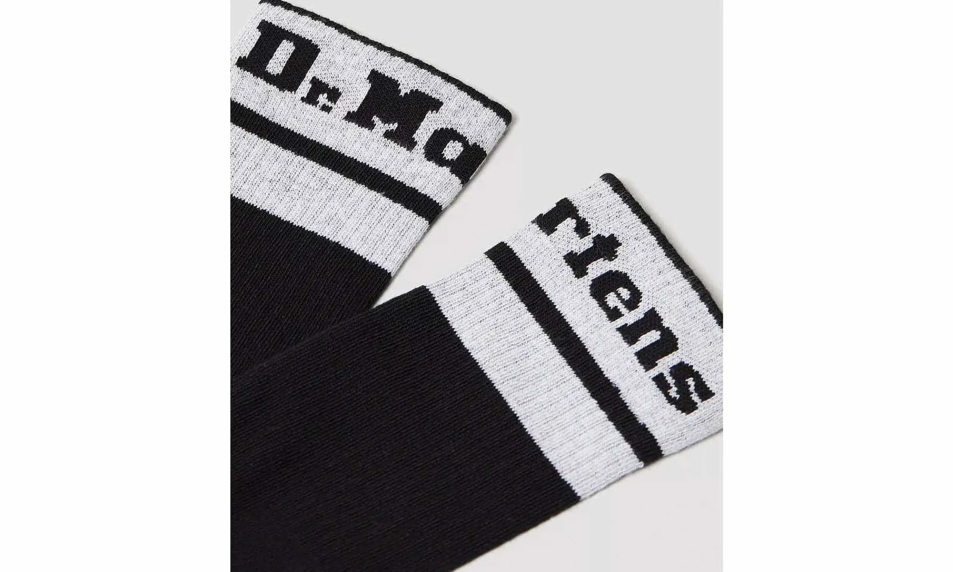 Accessoires Dr. Martens Athletic Logo Sock Black White Black