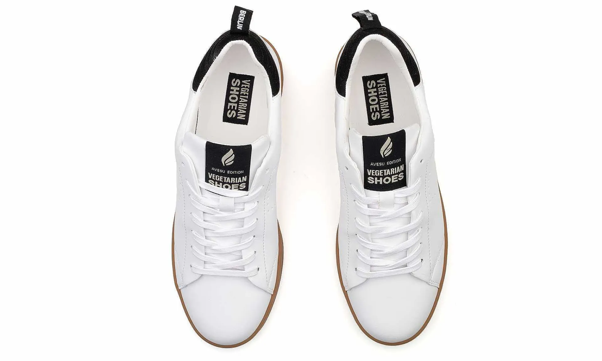 Damen Vegetarian Shoes Berlin Sneaker White/Black Edition