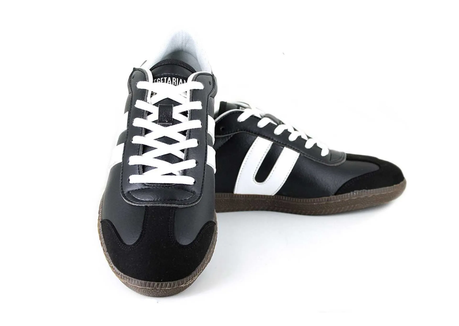 Damen Vegetarian Shoes Cheatah Black