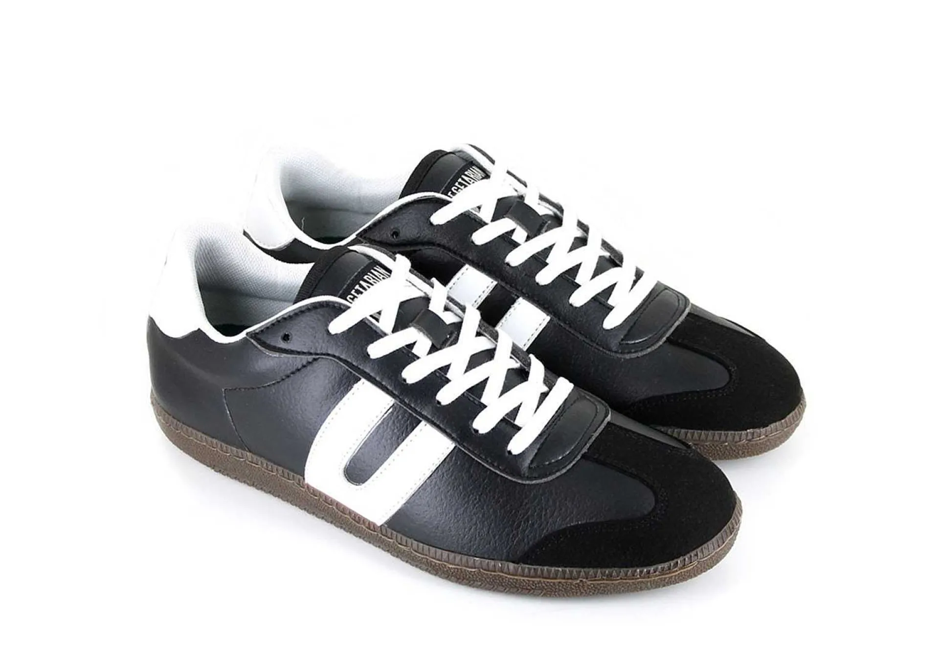 Damen Vegetarian Shoes Cheatah Black