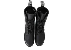 Damen Vegetarian Shoes Combat Boot Black