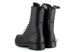 Damen Vegetarian Shoes Combat Boot Black