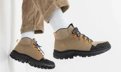 Damen Grand Step Shoes Hiking High Vegan Beige-Multi