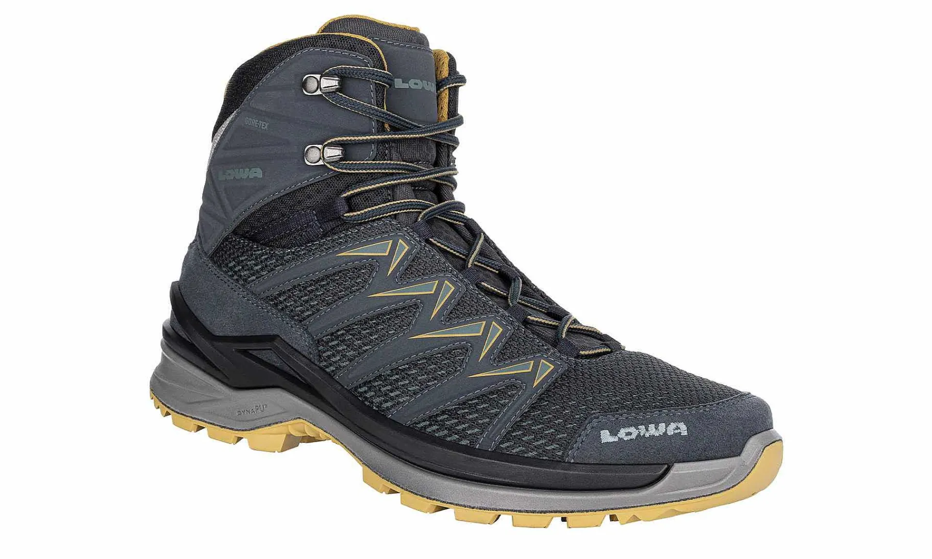 Damen LOWA Innox Gtx Mid Stahlblau/Senf