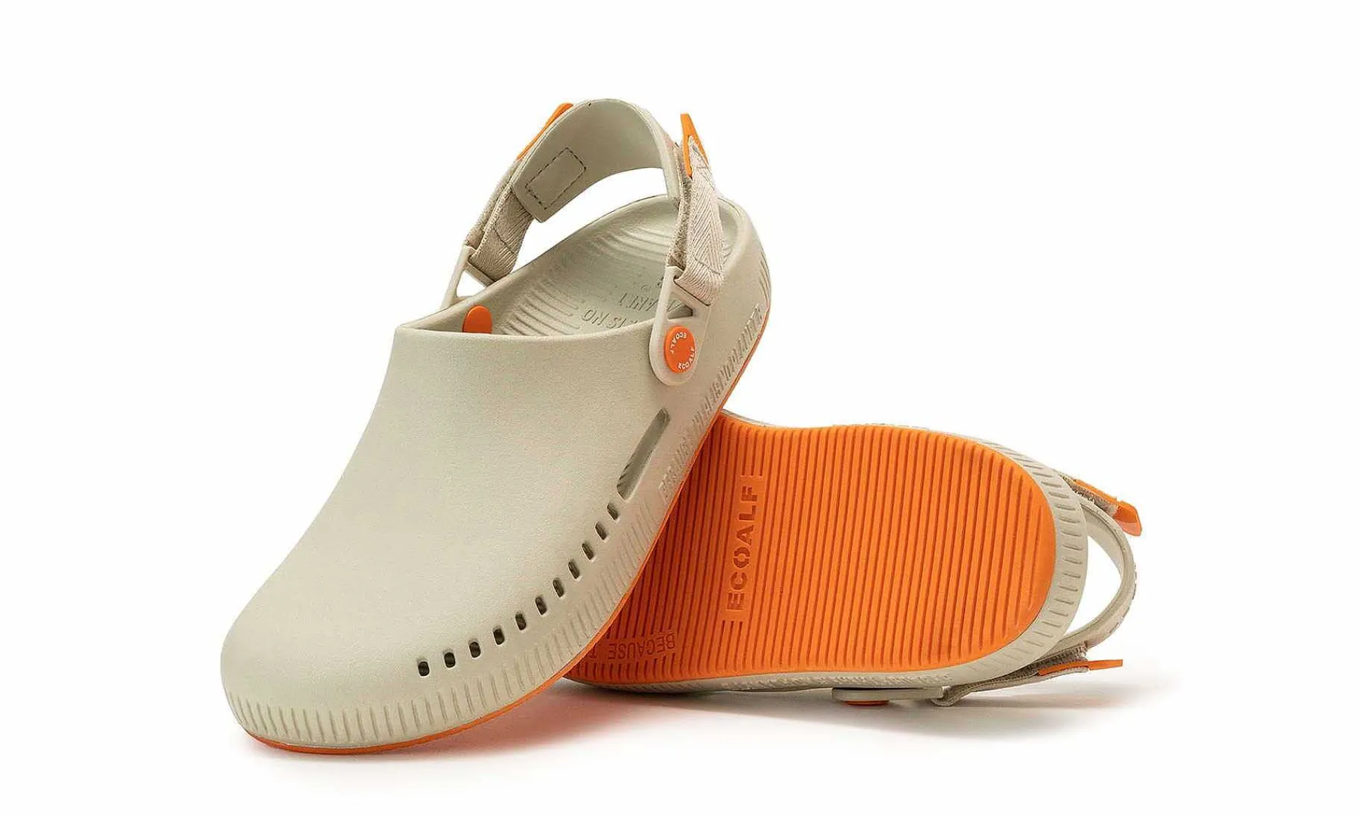 Damen Ecoalf Javaalf Clogs Woman Creamy White