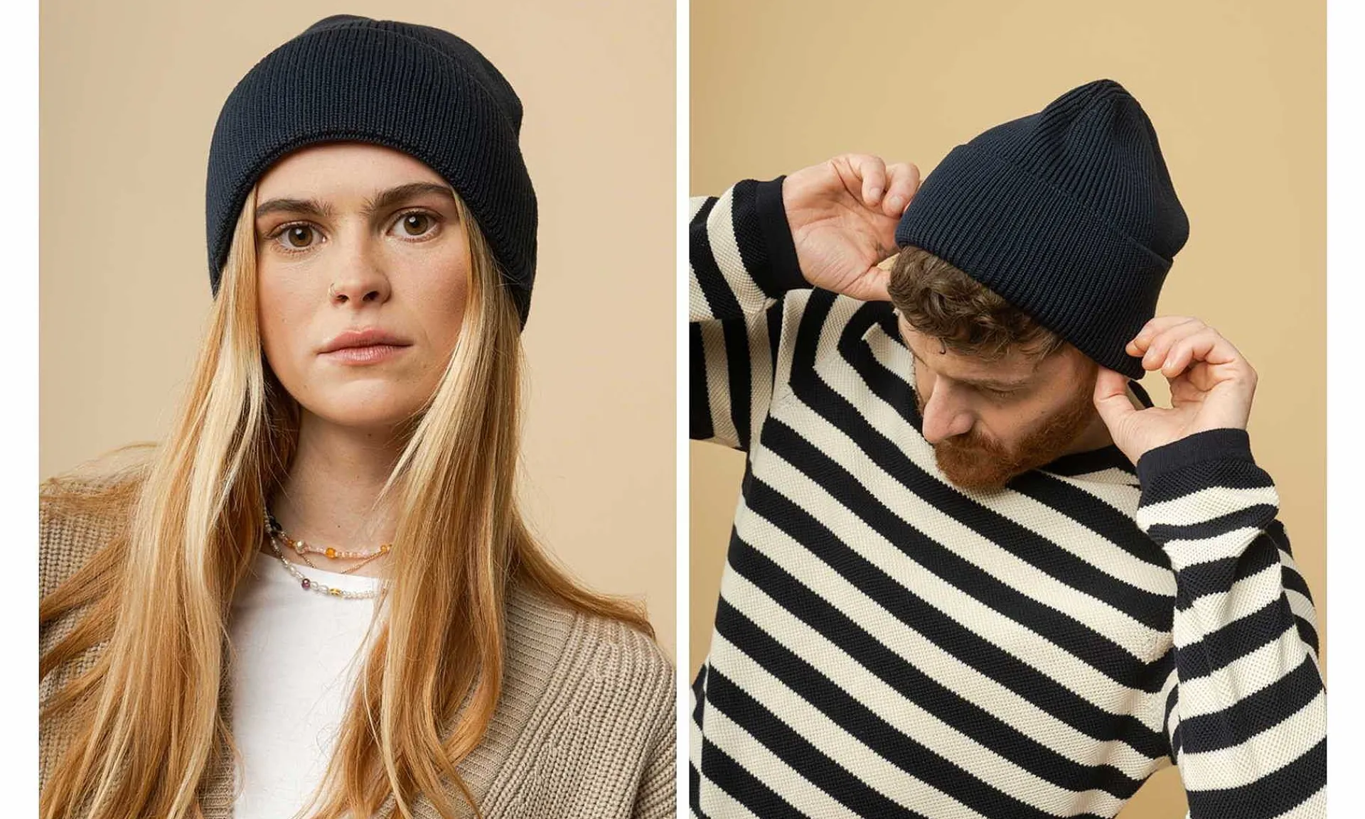 Accessoires Melawear Kali Strickmutze Navy