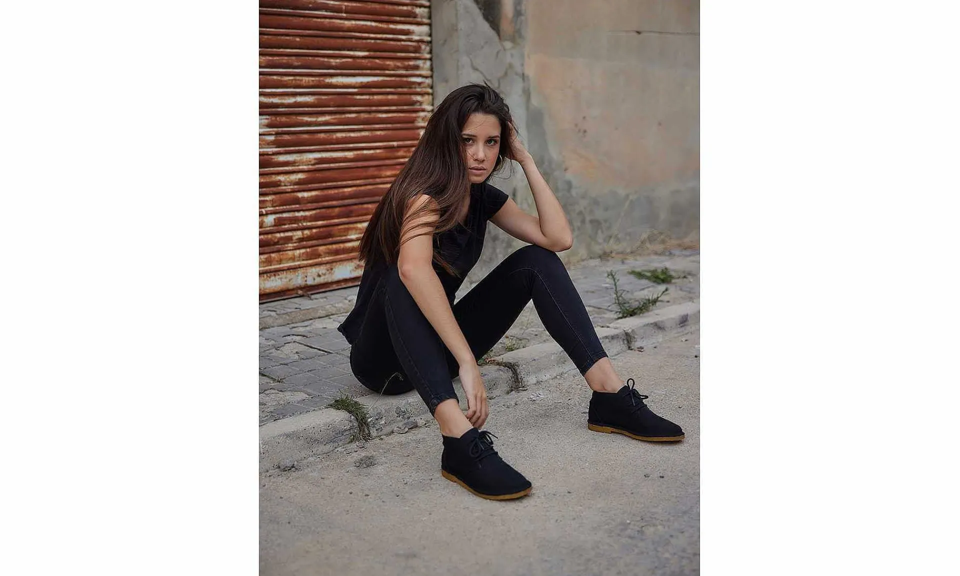 Damen Grand Step Shoes Loki Desert Boot Black