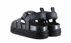 Damen Vegetarian Shoes Lydia Sandal Black