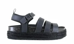 Damen Vegetarian Shoes Lydia Sandal Black