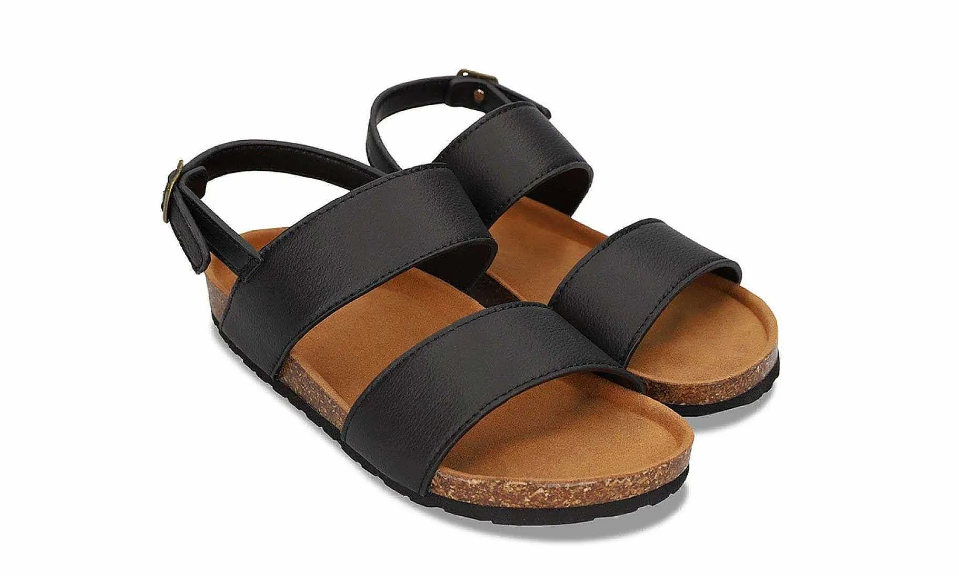 Damen NAE Mak Black Apple Leather Sandal