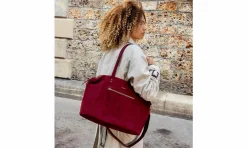 Accessoires ASHOKA Paris Mia Bordeaux Faux Suede