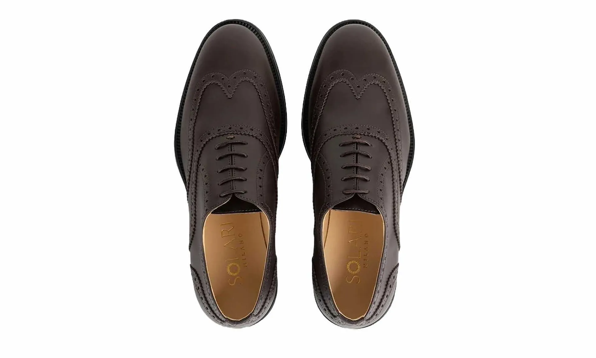 Herren Solari Milano Oxford Brogue Brown
