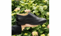 Damen Solari Milano Oxford Brogue Woman Black