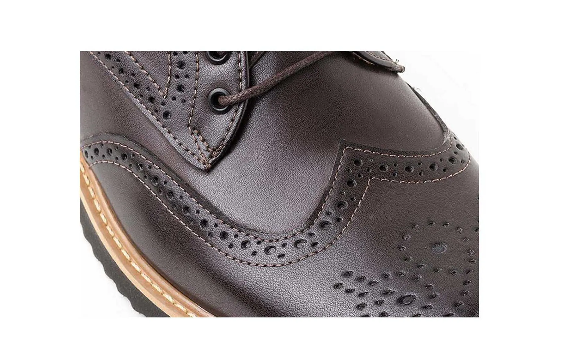 Herren Ahimsa Philip Vegan Leather Espresso