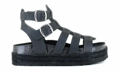 Damen Vegetarian Shoes Phoebe Sandal Black
