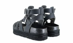 Damen Vegetarian Shoes Phoebe Sandal Black