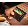 Accessoires ASHOKA Paris Porte Cartes Zippe Apple Skin Black