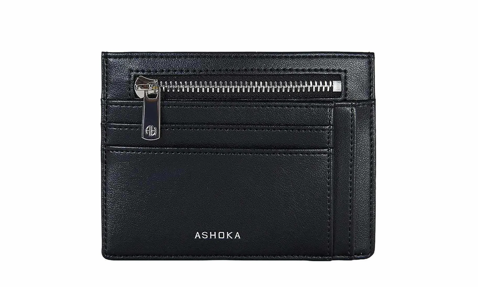 Accessoires ASHOKA Paris Porte Cartes Zippe Apple Skin Black