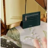 Accessoires ASHOKA Paris Porte Cartes Zippe Apple Skin Green