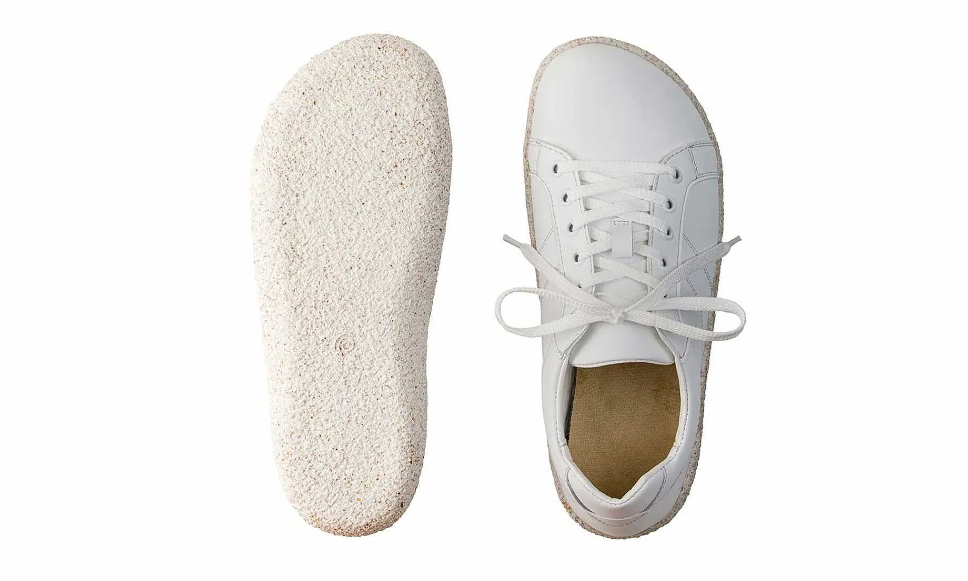 Herren Ahinsa Shoes Pura Comfort Sneakers - White