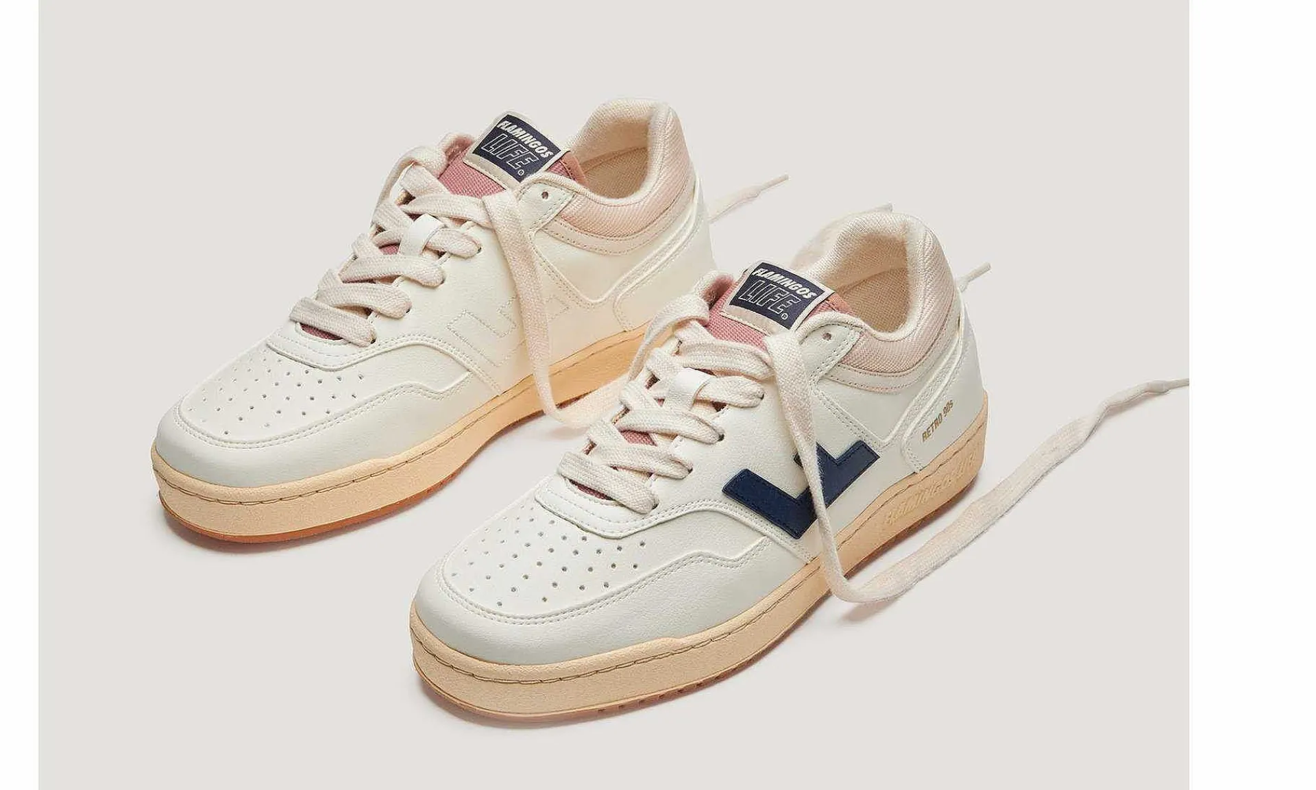 Damen Flamingos Life Retro 90S Pearl Navy Caramel