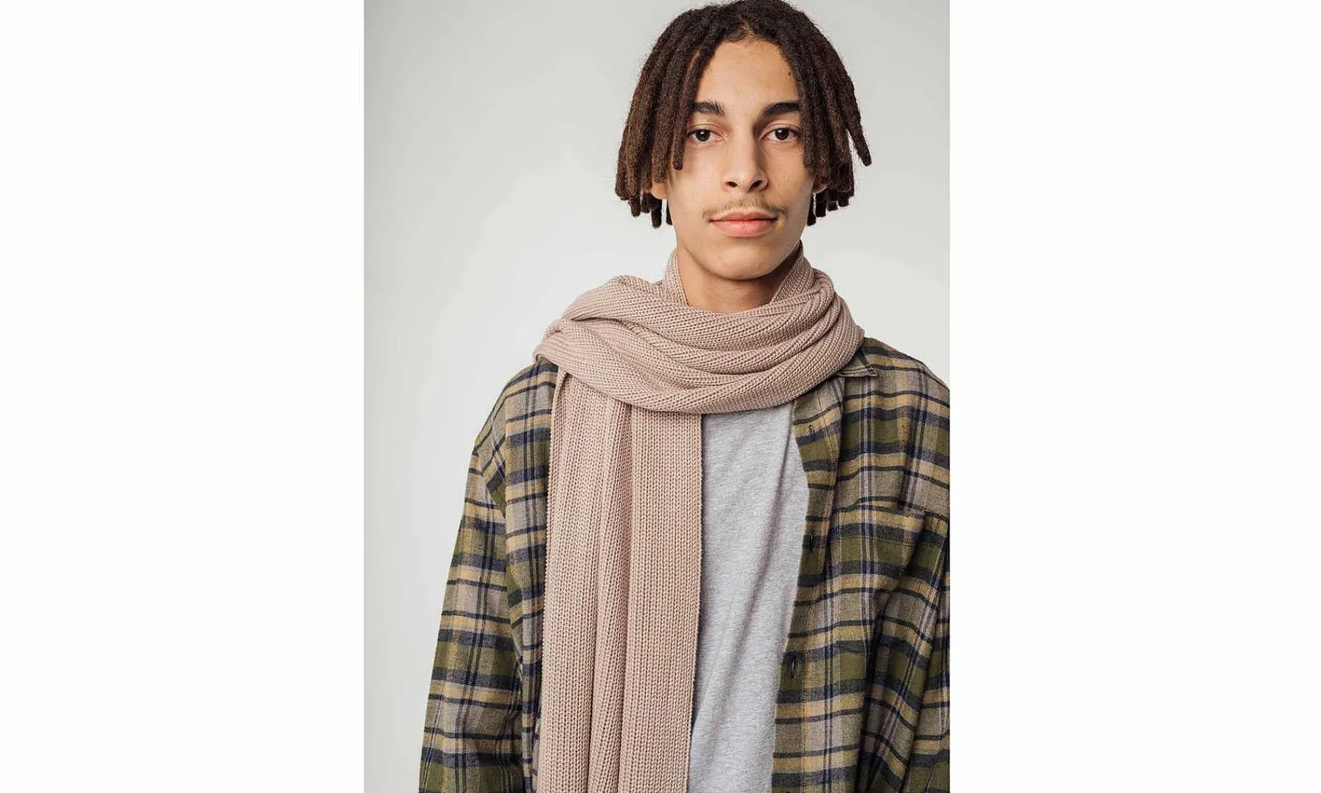 Accessoires Melawear Rippstrick Schal Nagna Mushroom