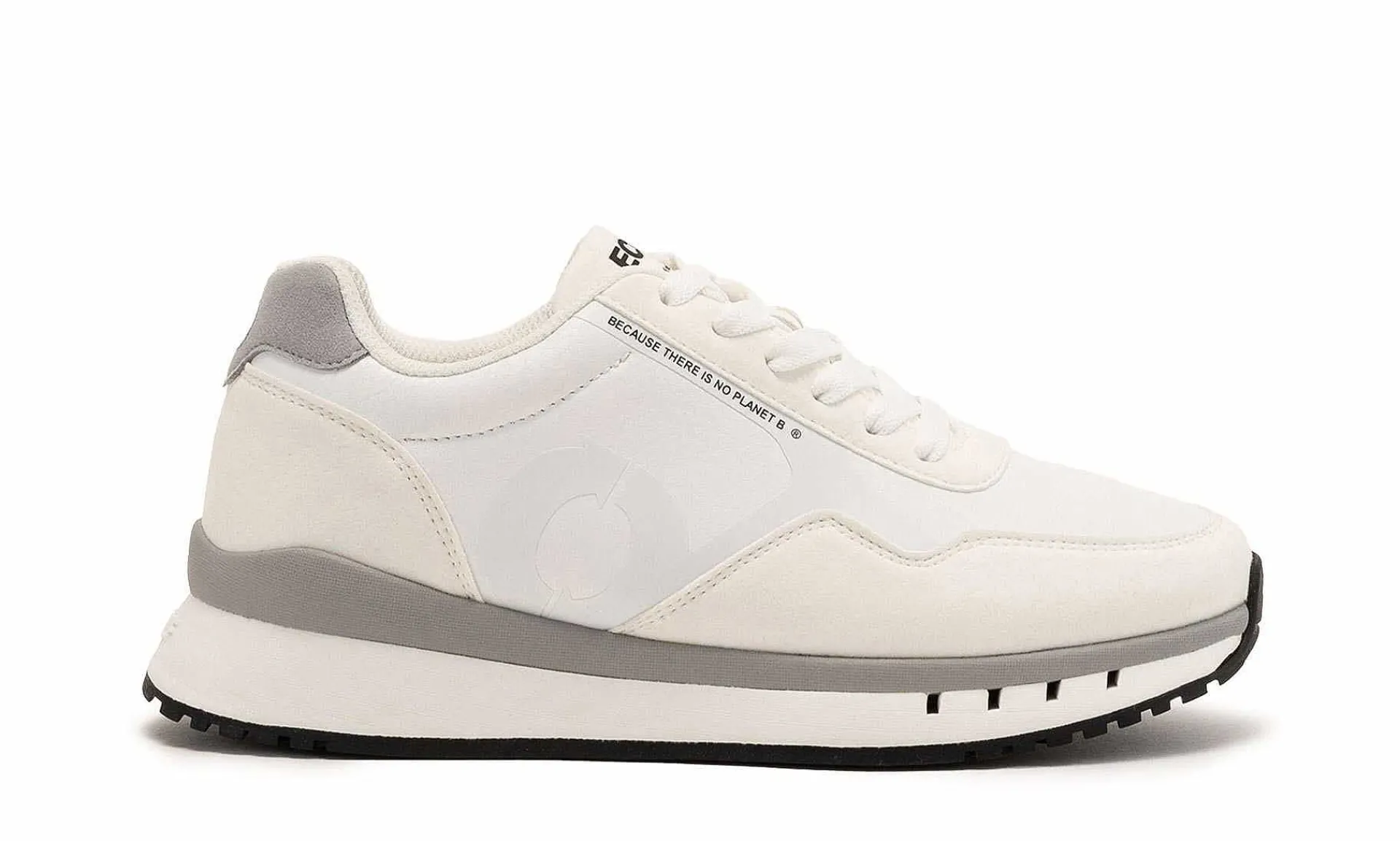 Damen Ecoalf Siciliaalf Leather Sneakers Woman White