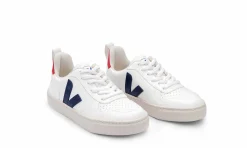 Kinder Veja Small V-10 Lace Cwl White Cobalt Pekin