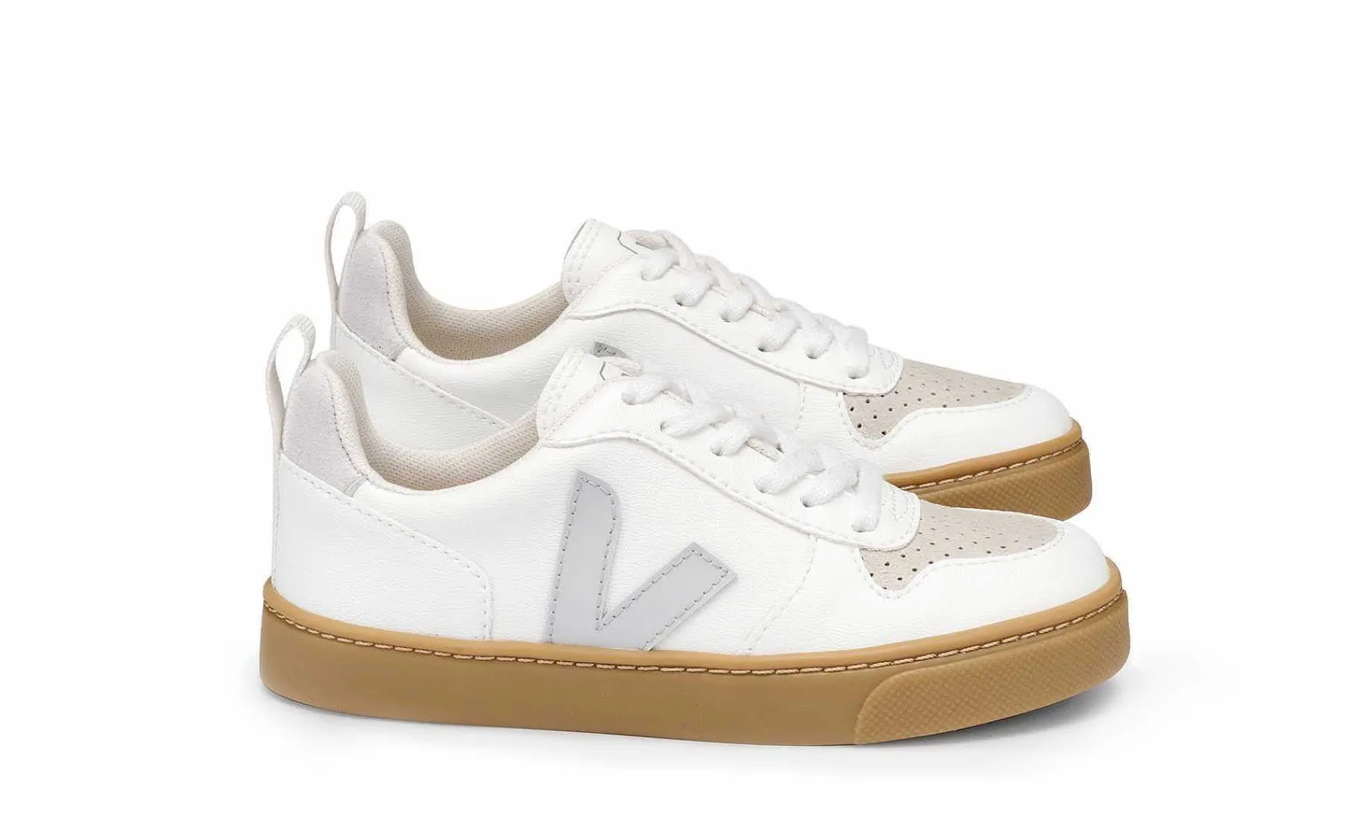 Kinder Veja Small V-10 Lace Cwl White Pearl Natural