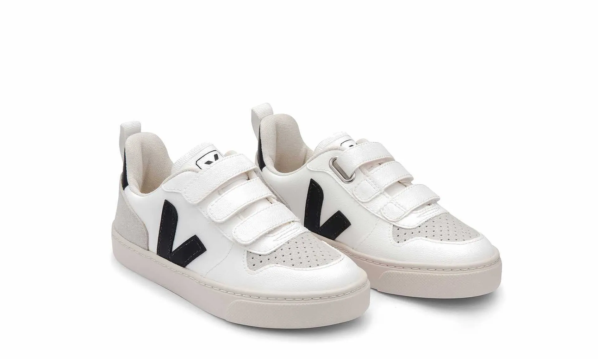 Kinder Veja Small V-10 Velcro Cwl White Black