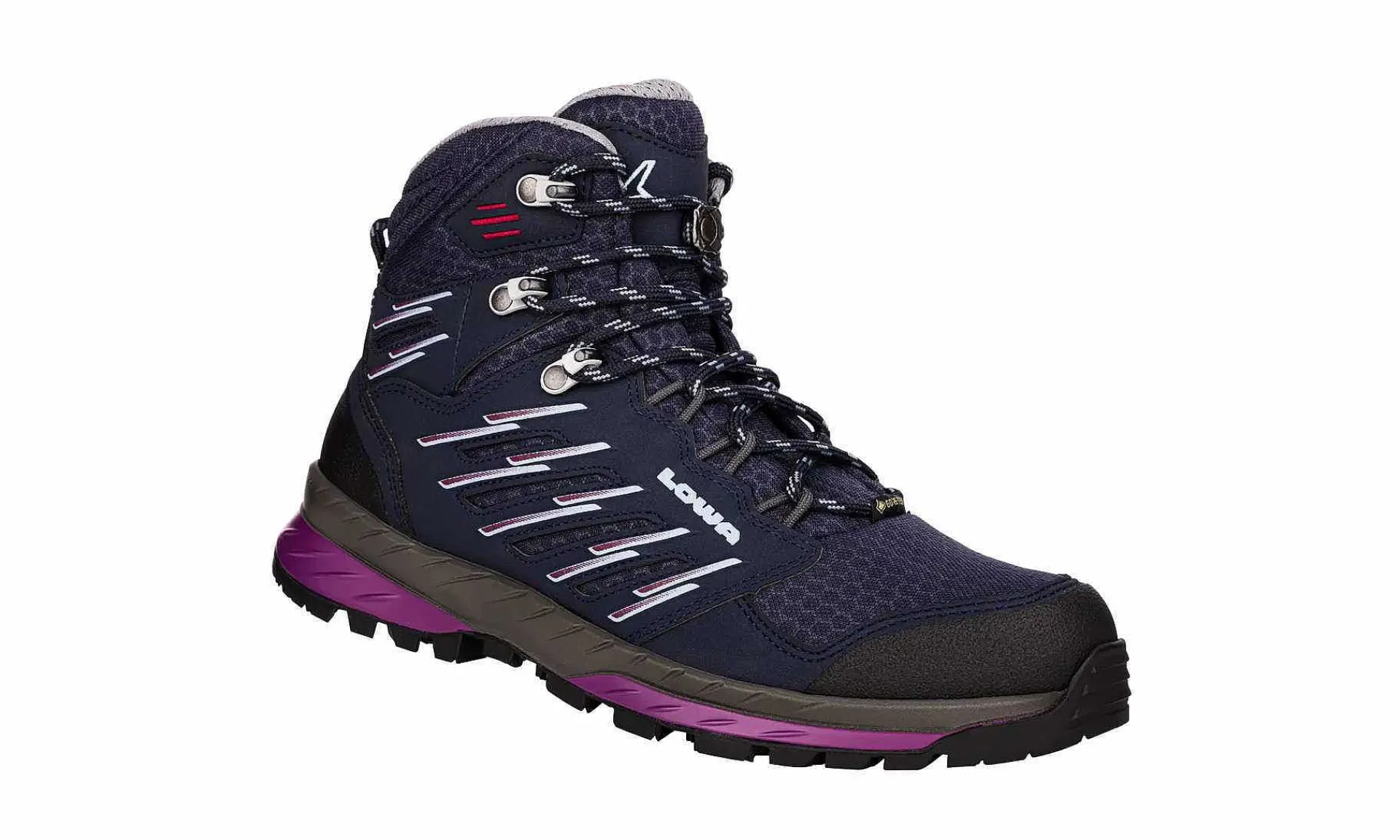 Damen LOWA Trek Evo Gtx Mid Ws Navy/Beere