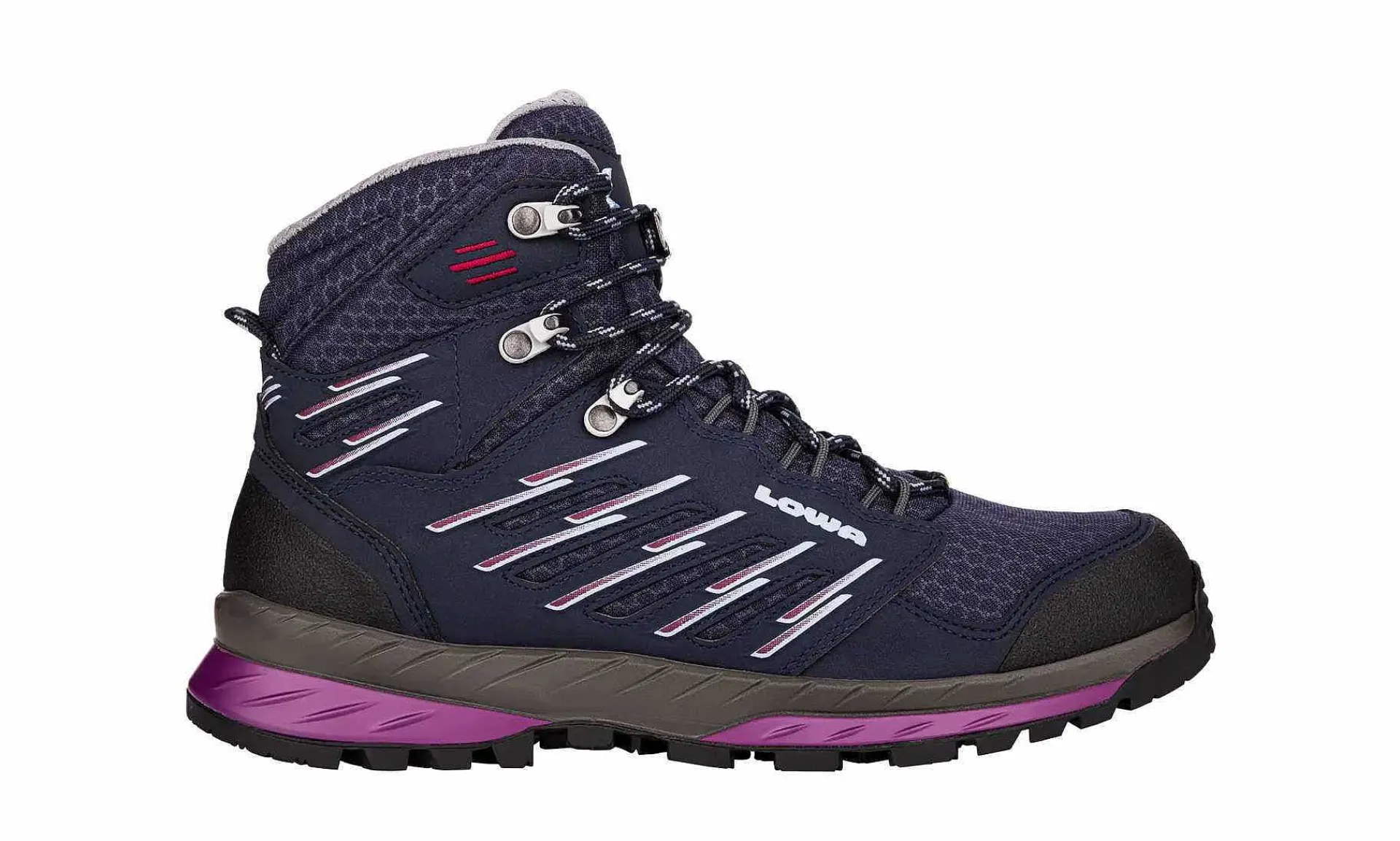 Damen LOWA Trek Evo Gtx Mid Ws Navy/Beere