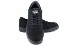 Damen Vegetarian Shoes Veg Supreme Black Dream Fake Suede