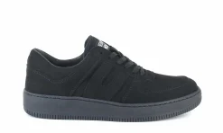 Damen Vegetarian Shoes Veg Supreme Black Dream Fake Suede