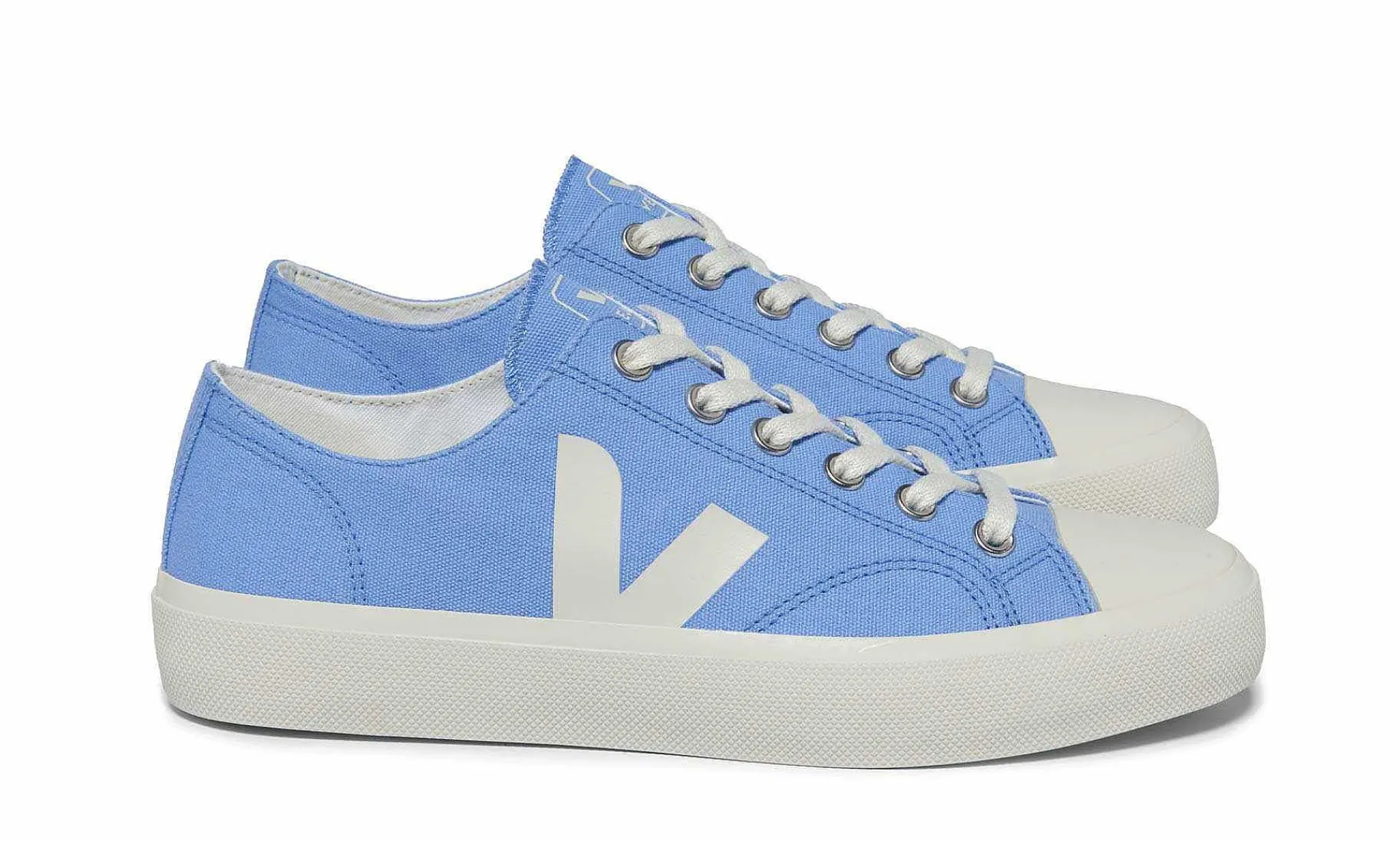 Damen Veja Wata Ii Low Canvas Aqua Pierre
