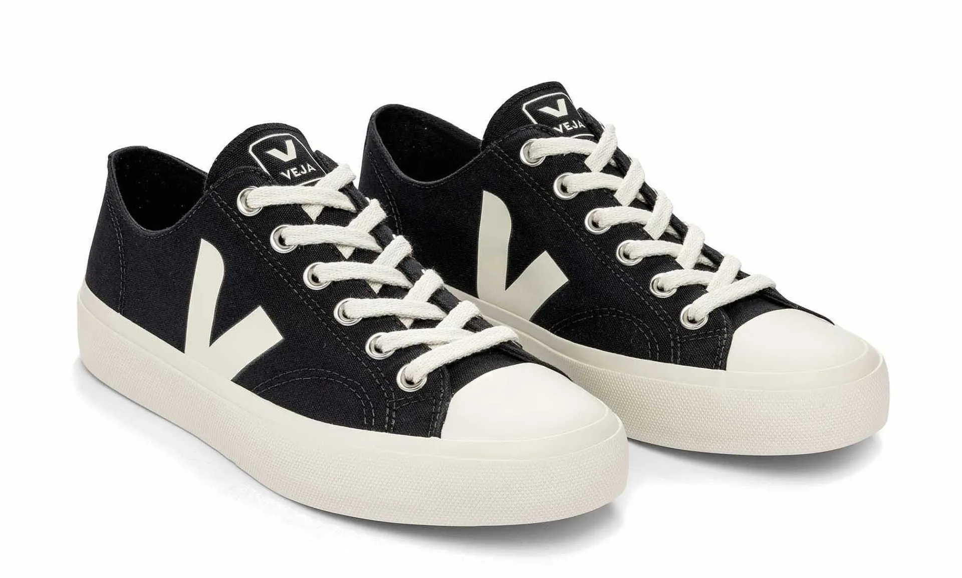 Damen Veja Wata Ii Low Canvas Black Pierre